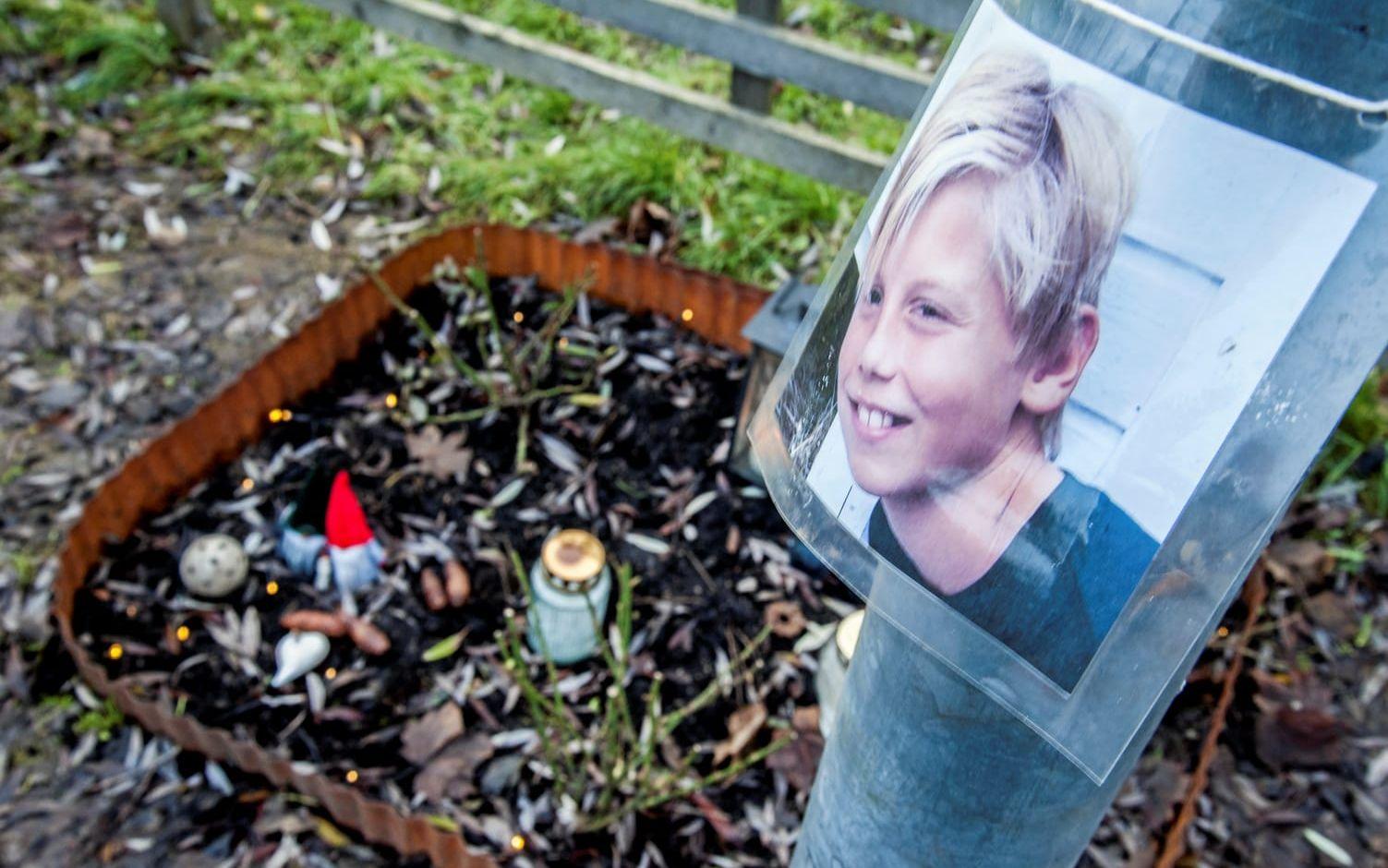 Bild från olycksplatsen där 16-årige Alexander Storåker avled.