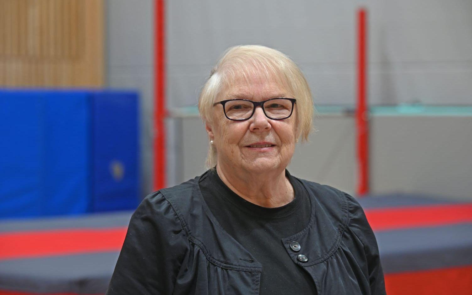 Birgitta Jacobsson har varit med på Gråbo Gymnastikförenings långa resa, där den nybyggda gymnastikhallen varit höjdpunkten.